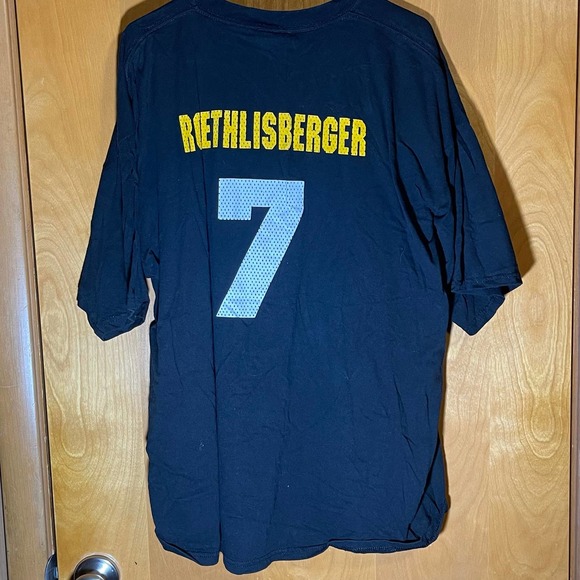 Big Ben Roethlisberger #7 NFL Pittsburgh Steelers Reebok “Time is Now” Shirt XXL - Picture 6 of 8